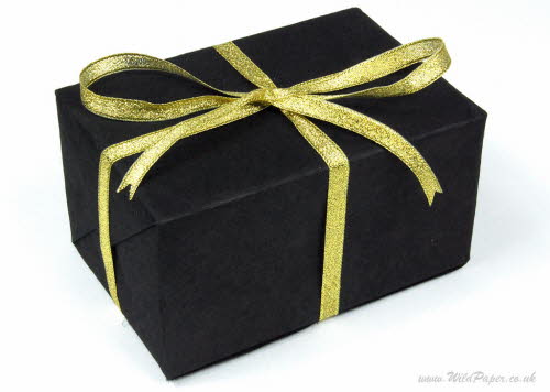 Gift wrapped in Ebony Black paper